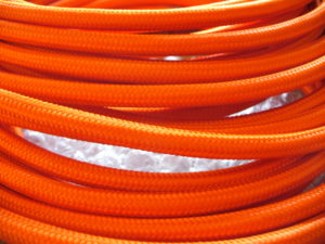 cable textile orange 002