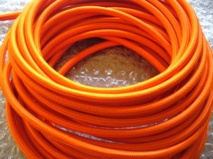 cable textile orange 003