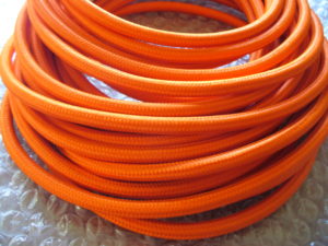 cable textile orange 006