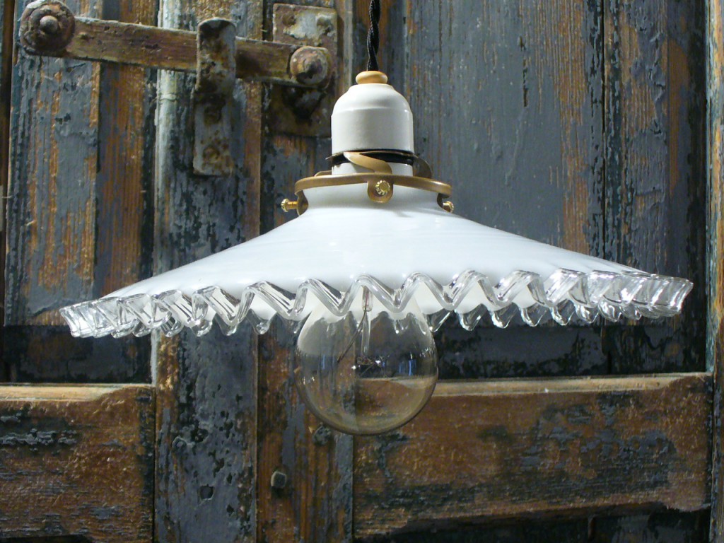 Verre Remplacement Lampe Ministérielle Americaine England Verre Opalin