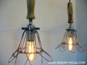 Lampe baladeuse de garage vintage avec interrupteur
