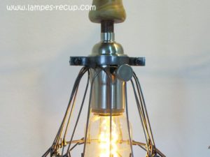 Lampe baladeuse de garage vintage avec interrupteur