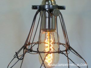 Lampe baladeuse de garage vintage avec interrupteur