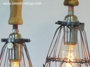 Lampe baladeuse de garage vintage avec interrupteur