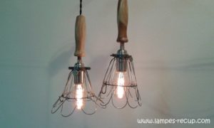 Lampe baladeuse de garage vintage avec interrupteur