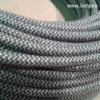 Câble textile gris zébré 2 x 0.75 mm/2