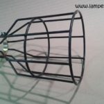 Cage de lampe baladeuse XXL noire