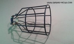 Cage de lampe baladeuse XXL noire