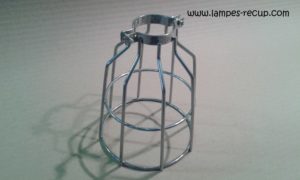 Cage de lampe baladeuse acier zingué