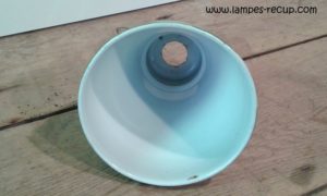 réflecteur émaillé lampe de métier ancienne diamètre 15 cm