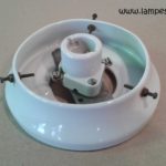 socle plafonnier porcelaine pour globe diamètre 10 cm