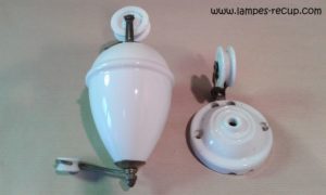 Contre-poids monte et baisse suspension porcelaine