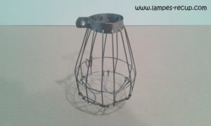 Cage de lampe baladeuse vintage acier #2