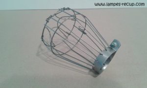 Cage de lampe baladeuse vintage acier #2