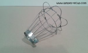 Cage de lampe baladeuse vintage acier #2