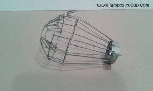 Cage de lampe baladeuse vintage acier #2