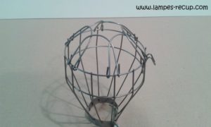 Cage de lampe baladeuse vintage acier #2