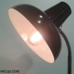 Lampe de bureau vintage année 70 marron foncé