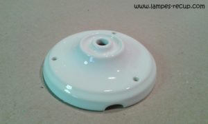 Rosace plafond porcelaine diamètre 10,5 cm