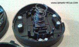 interrupteur a pied poussoir noir