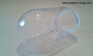 Globe en verre pour lampe col de cygne