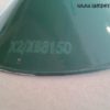 Réflecteur émaillé industriel vintage vert diamètre 21 cm
