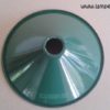 Réflecteur émaillé industriel vintage vert diamètre 21 cm