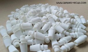 Serre câble électrique blanc M10 lot de 100 pièces