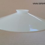 Abat-jour ancien opaline lisse diamètre 25 cm