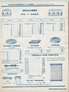 Catalogue matériel électrique Ets SAMET Mai 1935