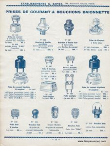 Catalogue matériel électrique Ets SAMET Mai 1935