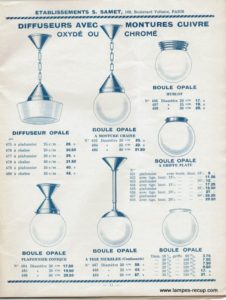 Catalogue matériel électrique Ets SAMET Mai 1935