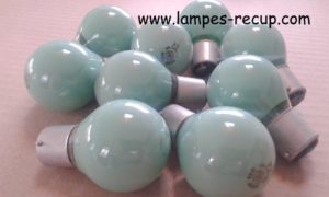 lot 9 Ampoules guirlande verte B22 general electric 15 watts