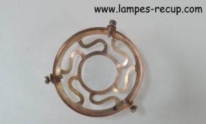 griffe laiton ancienne opaline luminaire trou de 28 mm