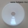 abat-jour vintage opaline réflecteur lisse diamètre 22 cm