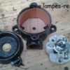 interrupteur industriel ancien en fonte simple allumage