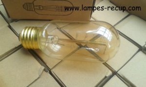 LOT X 5 ampoules décoratives E27 a filaments radio 40 watts