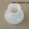 Coiffe opaline lustre ancien diamètre base 14,5 cm