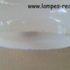 Coiffe opaline lustre ancien diamètre base 14,5 cm
