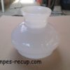 Coiffe opaline lustre ancien diamètre base 14,5 cm