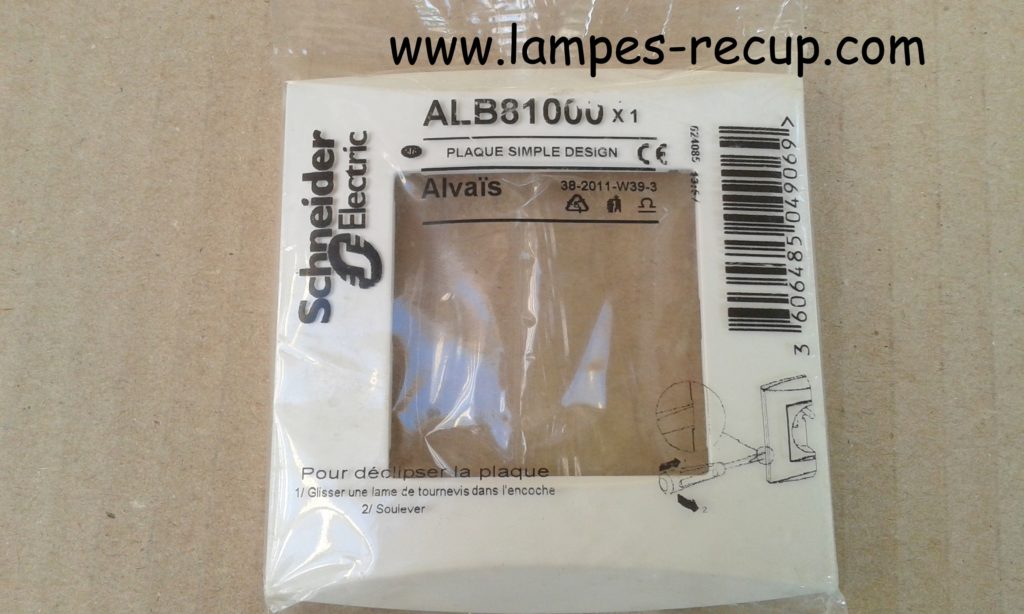 Prise Double Enceinte Schneider ALVAIS ALB81089 - Blanche - Neuf
