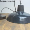 Suspension industrielle ancienne électrifiée aux normes diamètre 30 cm
