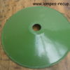 Abat-jour vintage émaillé vert diamètre 25 cm
