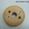 Embase bois ronde support interrupteur ancien diamètre 7 cm