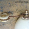 Contrepoids ancien en porcelaine pour suspension " monte et baisse "