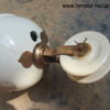 Contrepoids ancien en porcelaine pour suspension " monte et baisse "