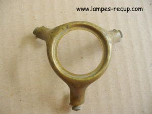 Griffe laiton opaline et suspension ancienne douille 28 mm