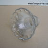 Tulipe en verre ancienne type Holophane diamètre 14,5 cm
