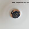 Suspension opaline ancienne avec douille et griffe