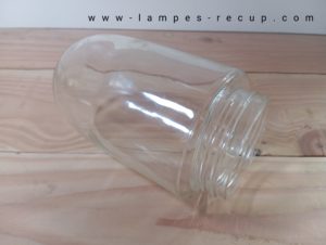 Globe en verre pour lampe col de cygne